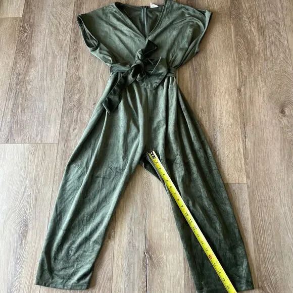 DRA Women's Ciara Jumpsuit Size S In Olive - Picture 9 of 11